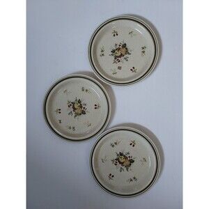 1970s-80s Set (3) Royal Doulton CORNWALL 8.5"  Salad Plates MADE IN ENGLAND
